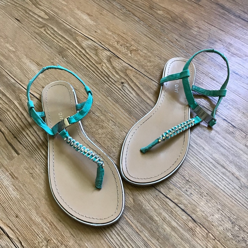 Madden Girl teal sandals